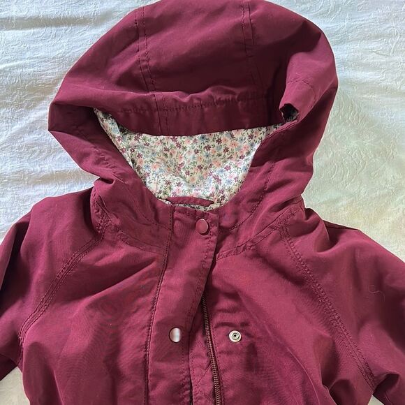 Old Navy Kids Burgundy Hooded Jacket with Lining Plus Bonus Jacket - Picture 2 of 11